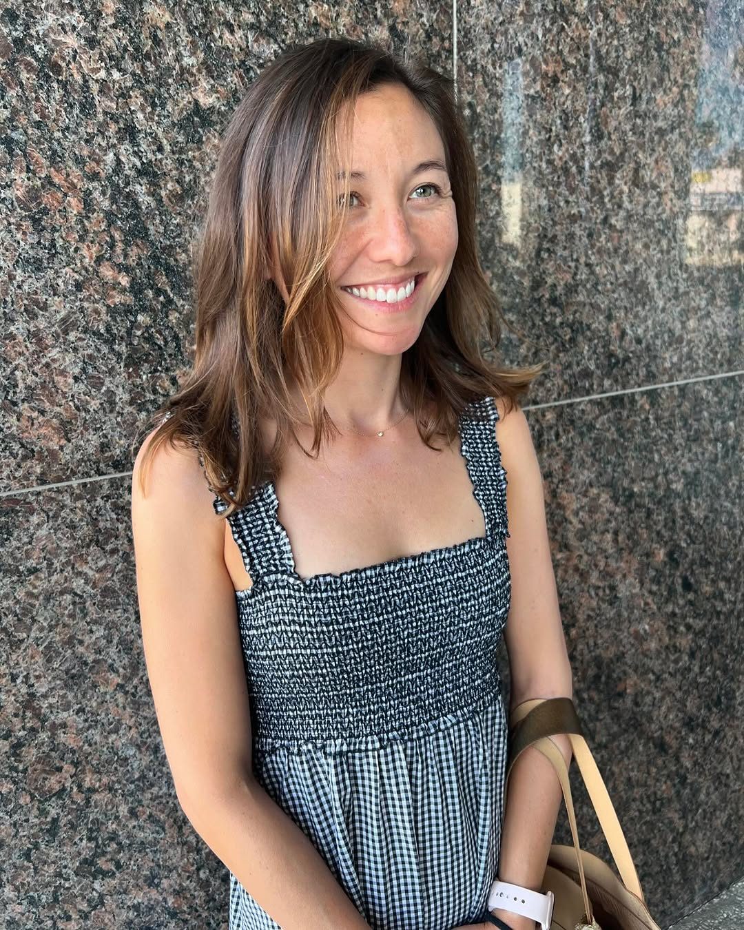 Bronde balayage on long layers